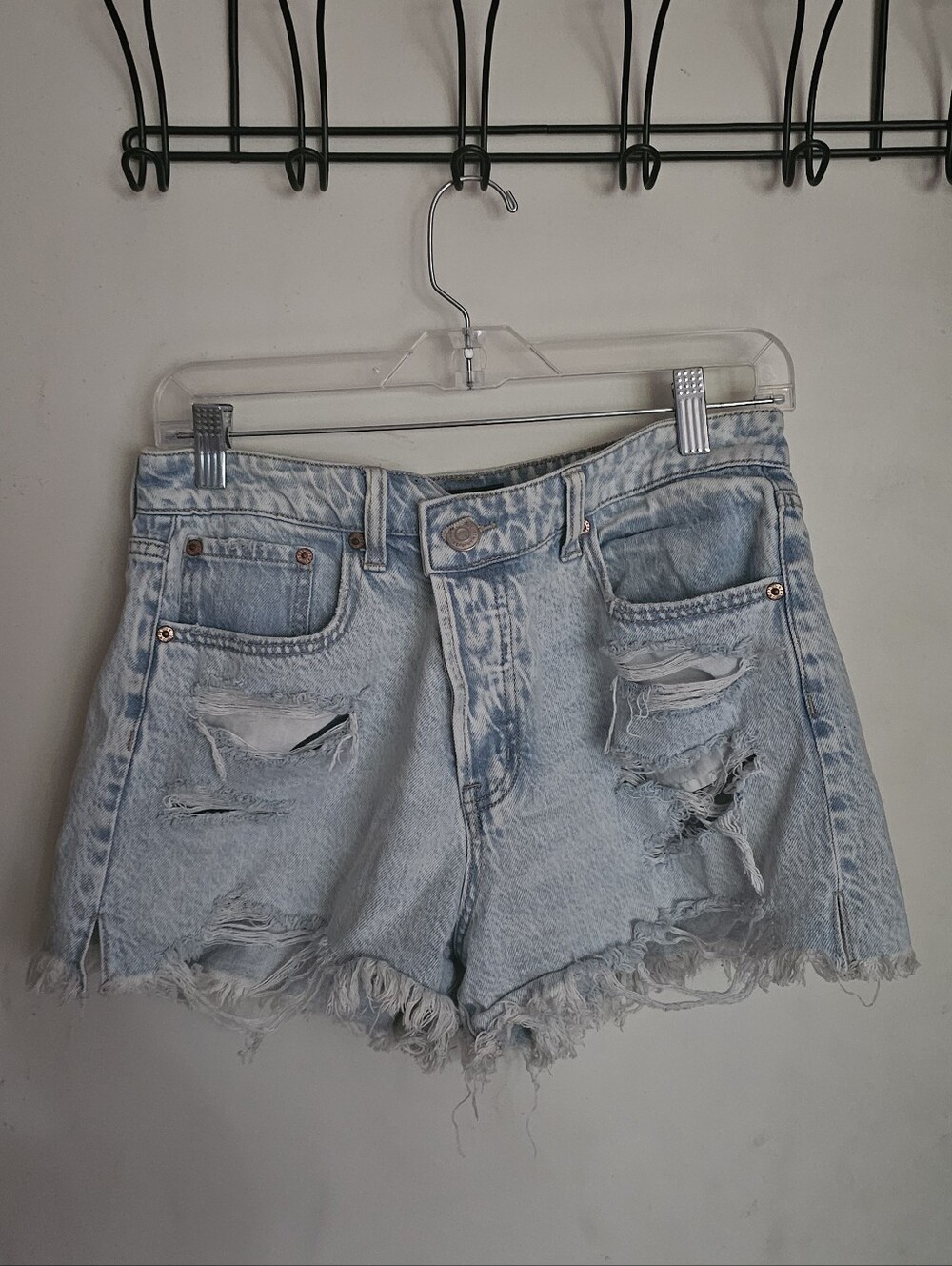 THREE Womens Aeropostale Mom Jean Shorts Sz 6 + Free Aeropostale Top